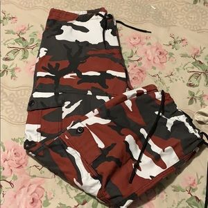 red camo pants